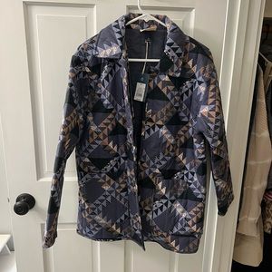 Target Universal Thread quilted woven blue jacket